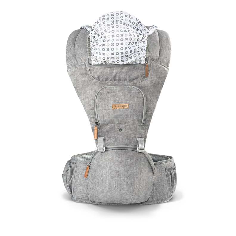 Canguro Porta Bebe Fisher Price Gris BB312-5