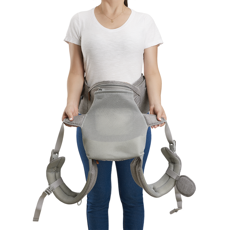 Canguro Porta Bebe Fisher Price Gris BB312-8