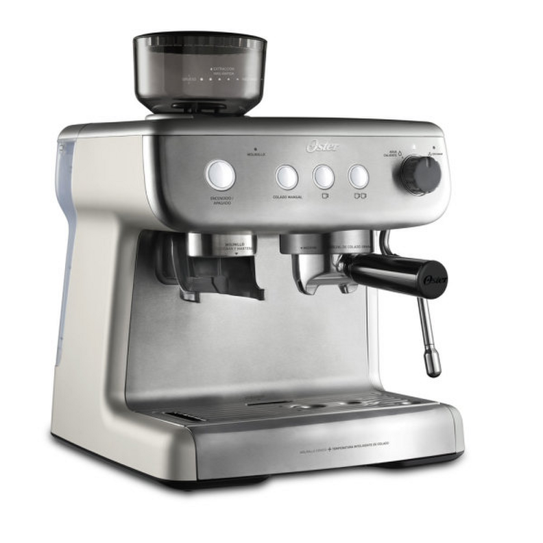 Cafetera Oster Perfect Brew 15 Bar con Molinillo Gris-2