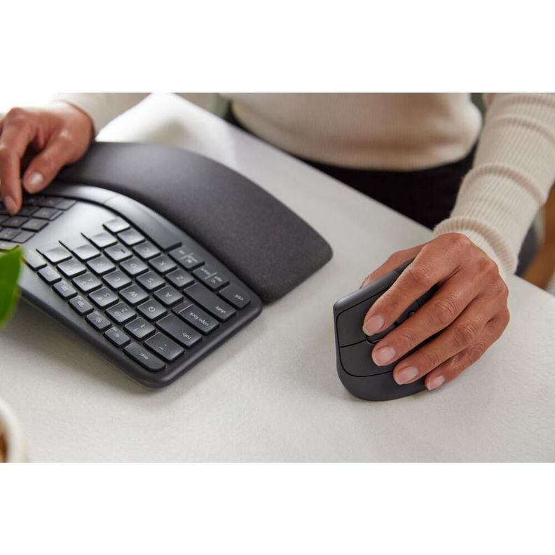 Mouse Vertical Inalambrico Logitech Lift Negro-2