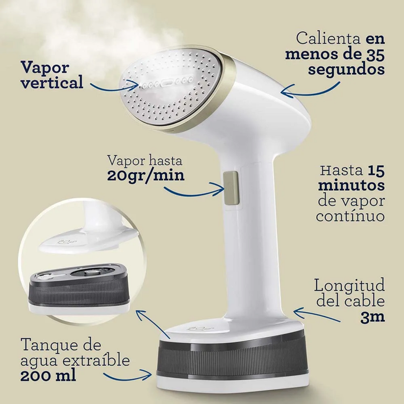 Plancha Vertical Oster Vaporizador GCSTF200 Blanca-8