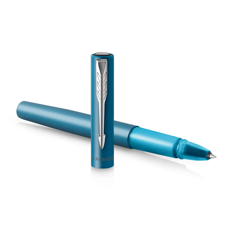 Bolígrafo Rollerball Parker Vector XL Azul Met Tinta Negra-2