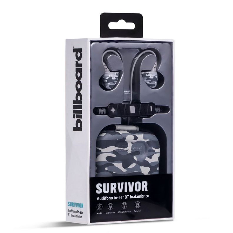 Audifono Bluetooth Billboard In Ear Survivor Negro-1