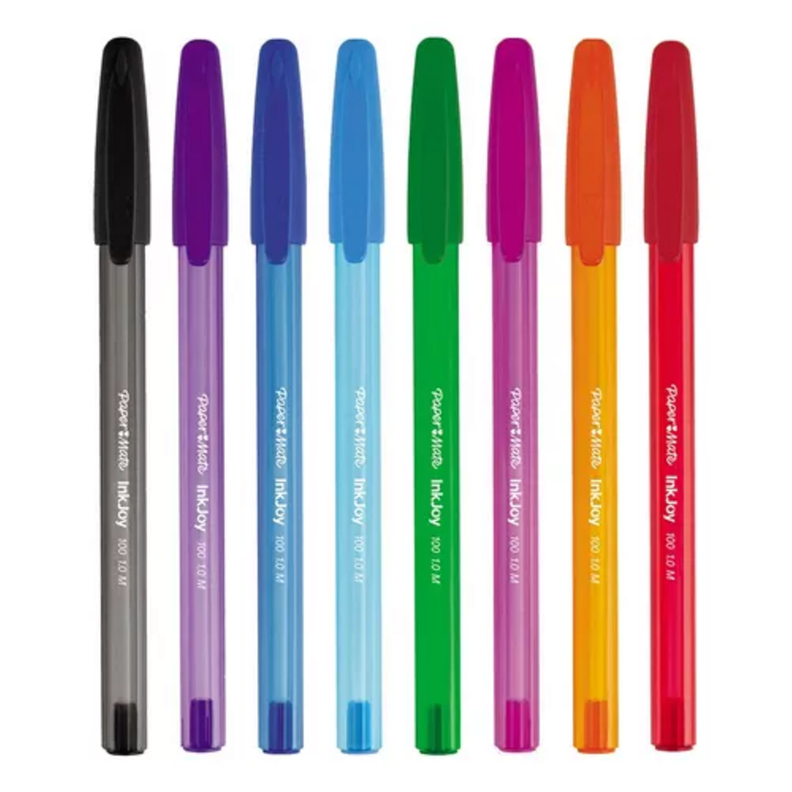 Frasco de 40 Boligrafos Inkjoy Papermate 1 mm Color-1