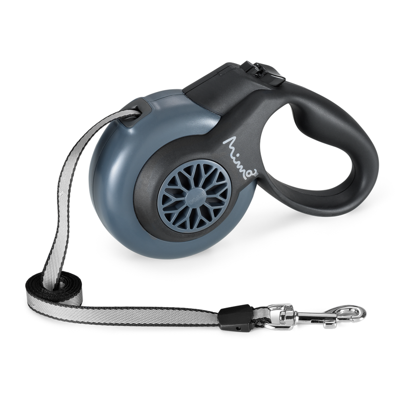 Correa Retrac ABS Perro Mimo P 5 Mt 12kg Gri PP037-0