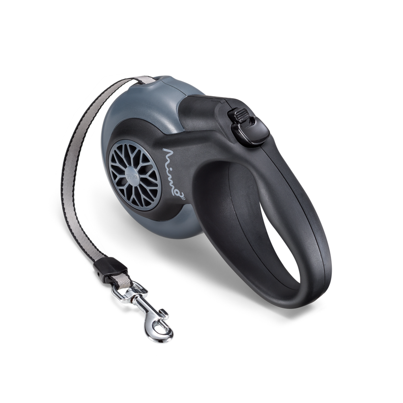 Correa Retrac ABS Perro Mimo P 5 Mt 12kg Gri PP037-3