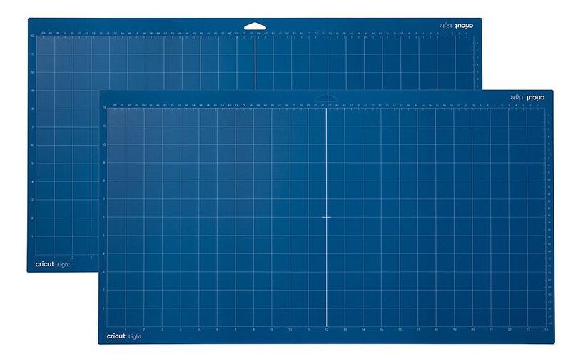 Tapete Corte Adhesivo Ligero 24x12 in 2pz Cricut Azul Oscuro