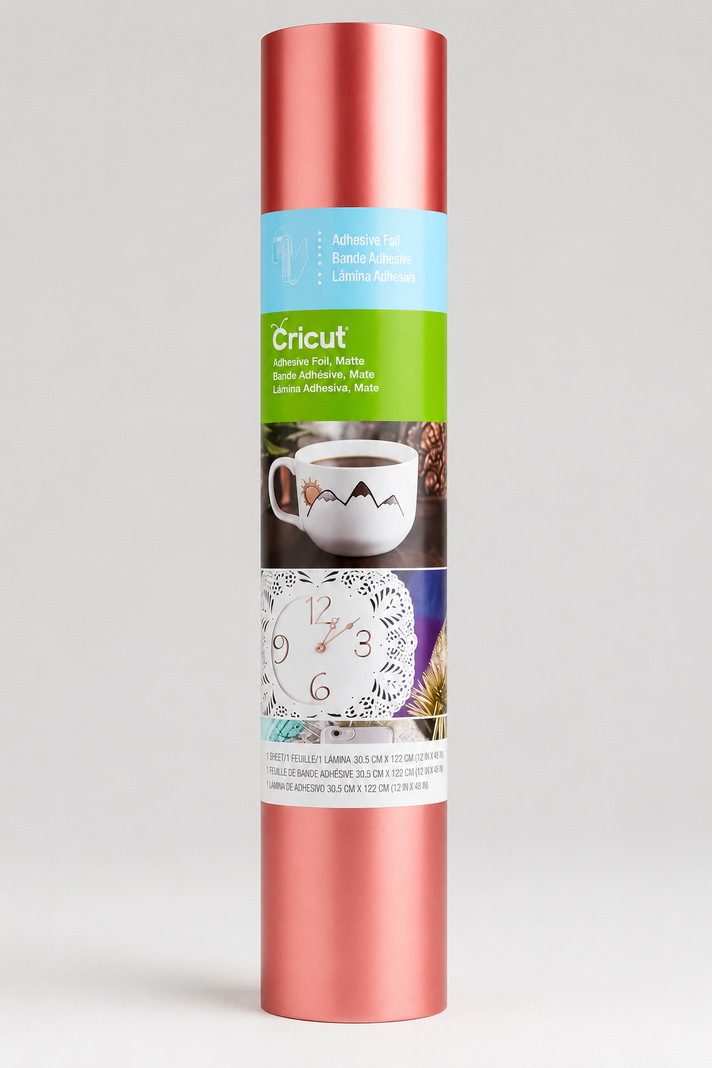 Vinilo Adhesivo Mate Coral 30x122cm Cricut Rojo