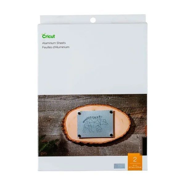 Hojas De Aluminio 12.7 X 17.8 cm 2 Und Cricut Plateado