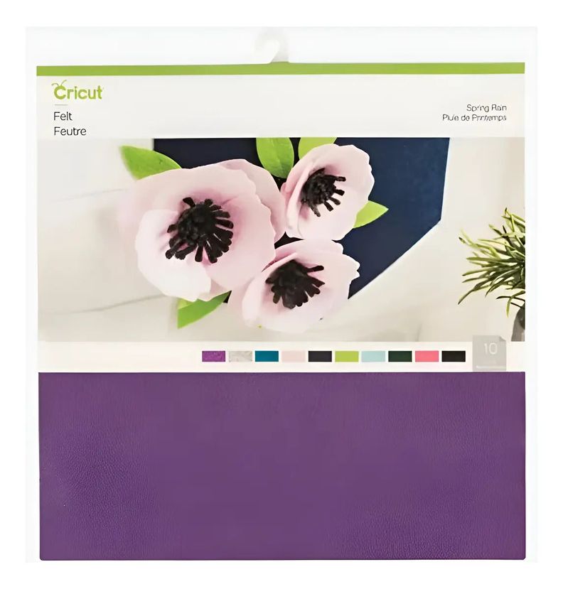 Set Fieltro Rain Spring (10 Hojas) Cricut Surtido