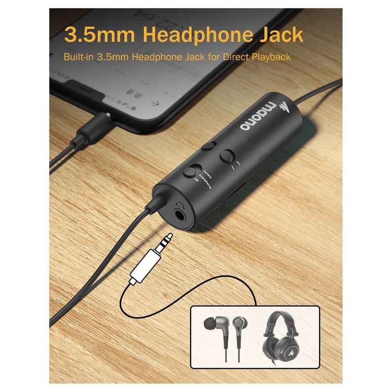 MAONO LAVALIER MICROFONO PB OUTPUT JACK AU-103-2