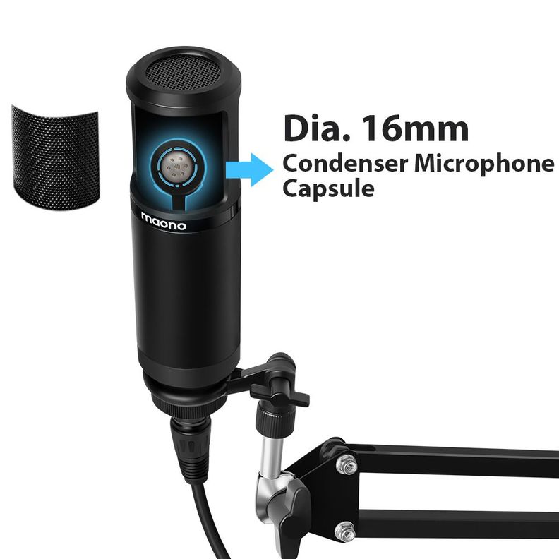MAONO XLR PODCASTING MICROFONO AU-PM320 Maono | Paris.cl