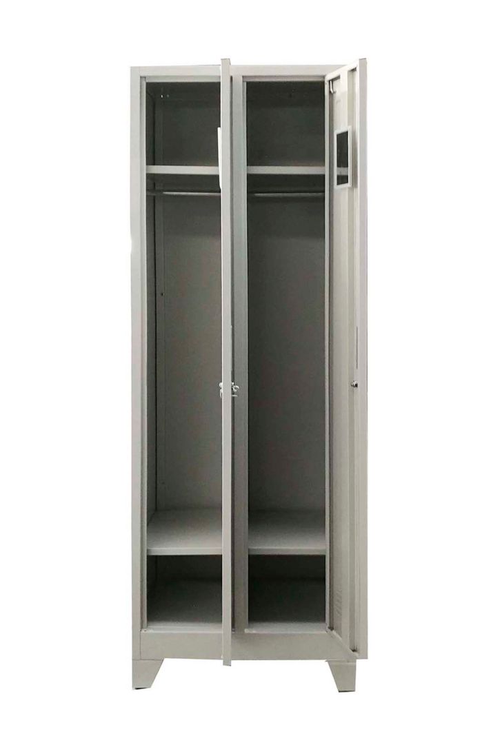 Locker de 2 Puertas con Barra de Colgar Equimet-1