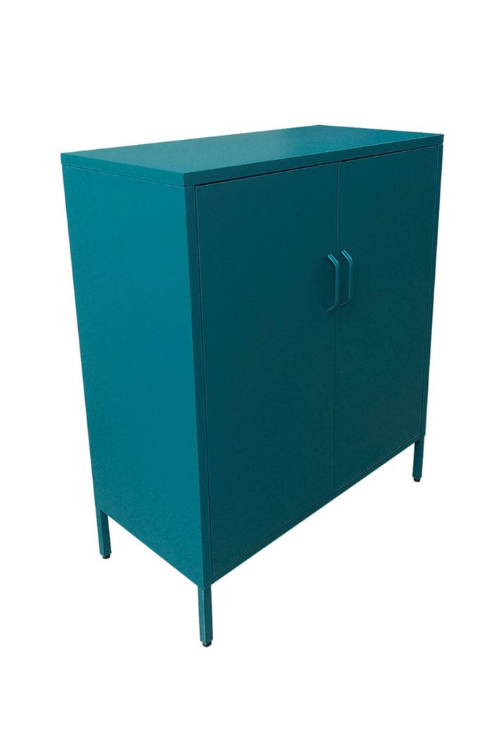 Gabinete Metálico con Puertas Verde Petróleo-2
