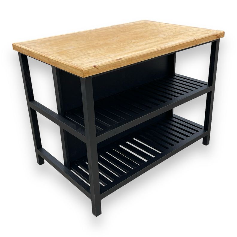 ISLA DE COCINA RUSTICA NEGRO MATE-3