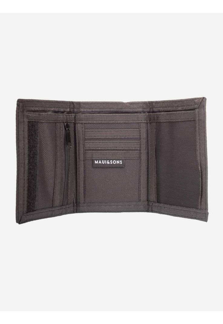 Billetera Retro Tyl Tri-Fold Negro Hombre Maui and sons-2