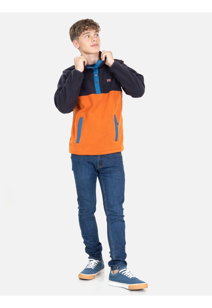 Poleron Micropolar Coastal Naranjo Infantil Maui And Sons-3