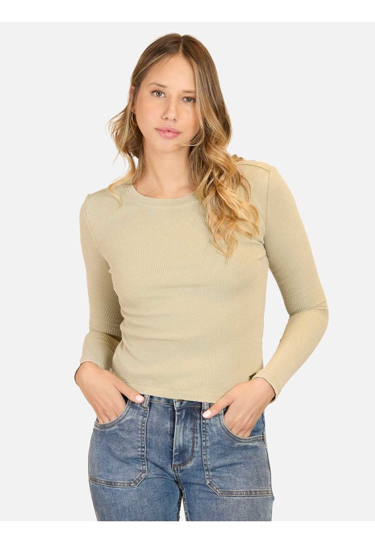 Polera ML Shoreline Verde Mujer Maui And Sons-0