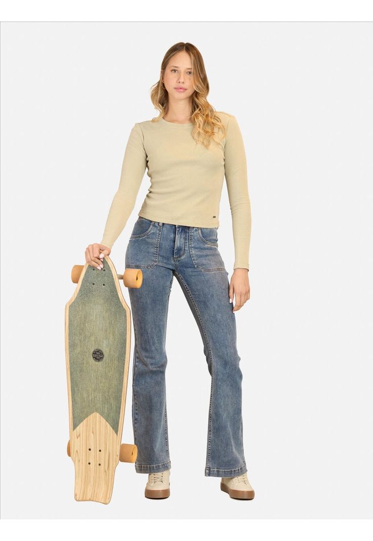Polera ML Shoreline Verde Mujer Maui And Sons-3