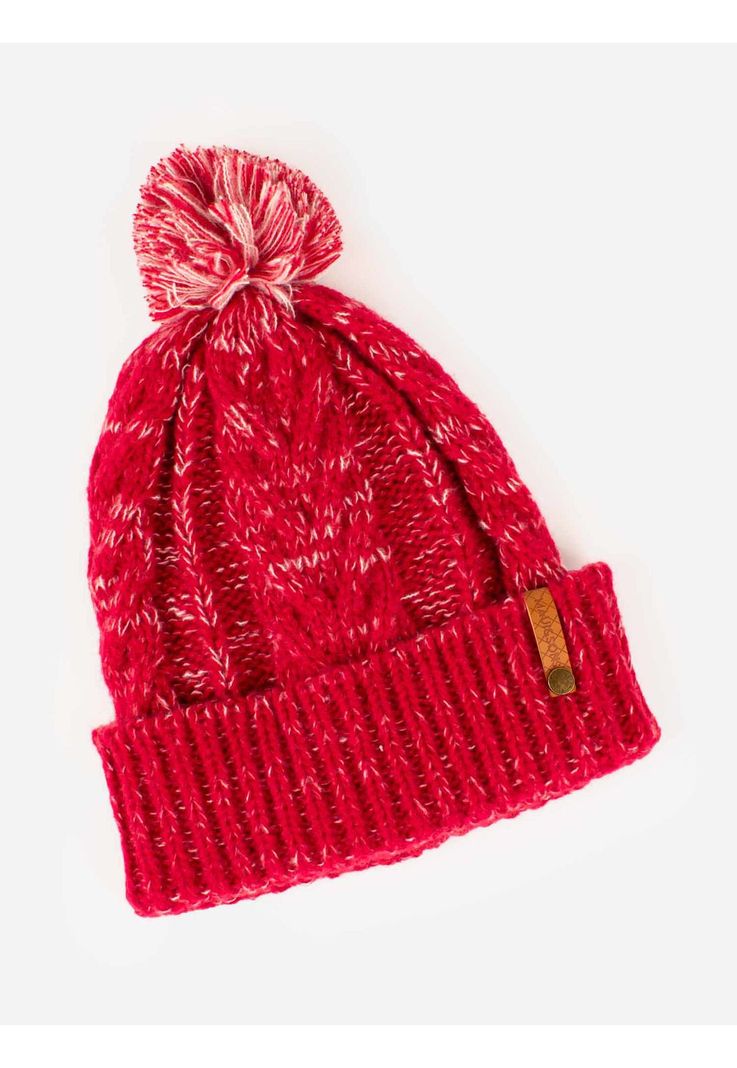 Gorro Snow Day Mujer Rojo Maui And Sons-0