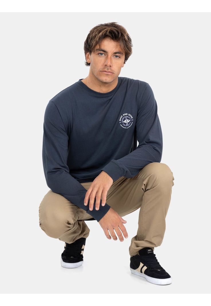Polera ML Island Escape Hombre Gris Maui And Sons-2