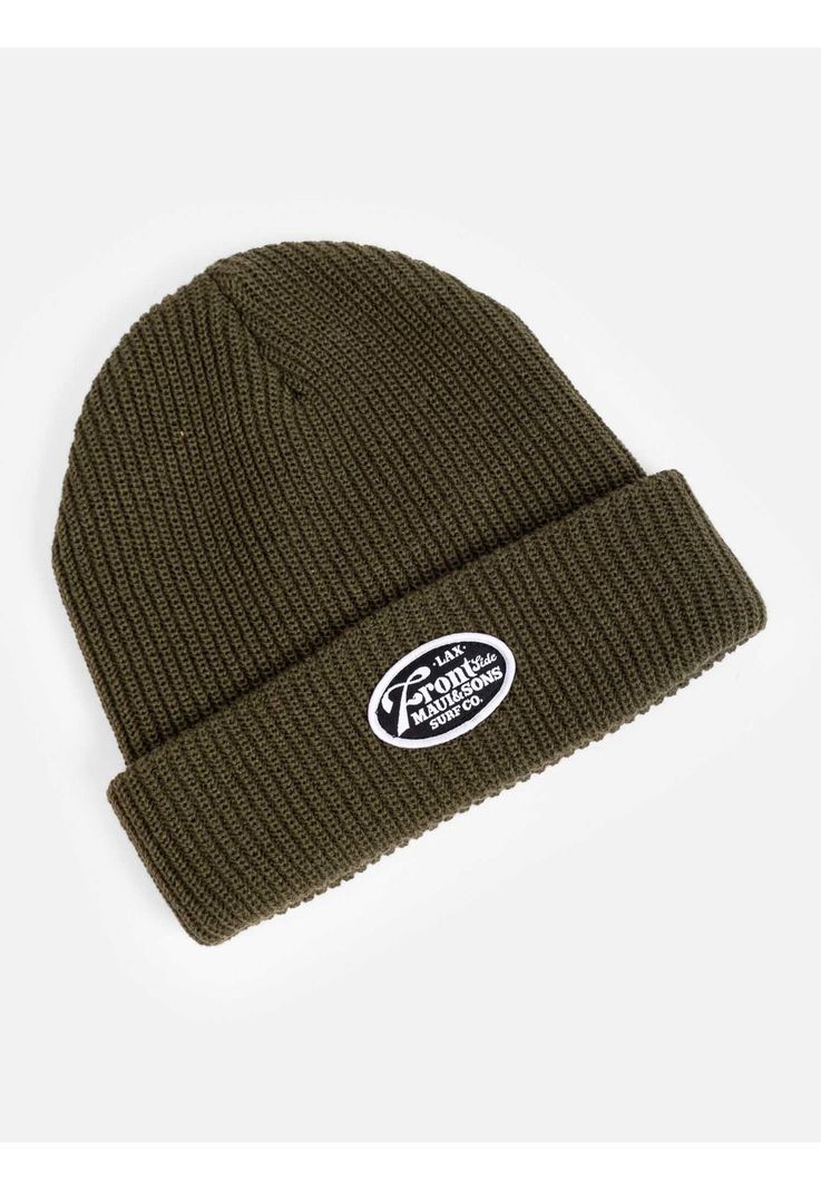 Gorro Front Side Verde Militar Hombre Maui And Sons-0