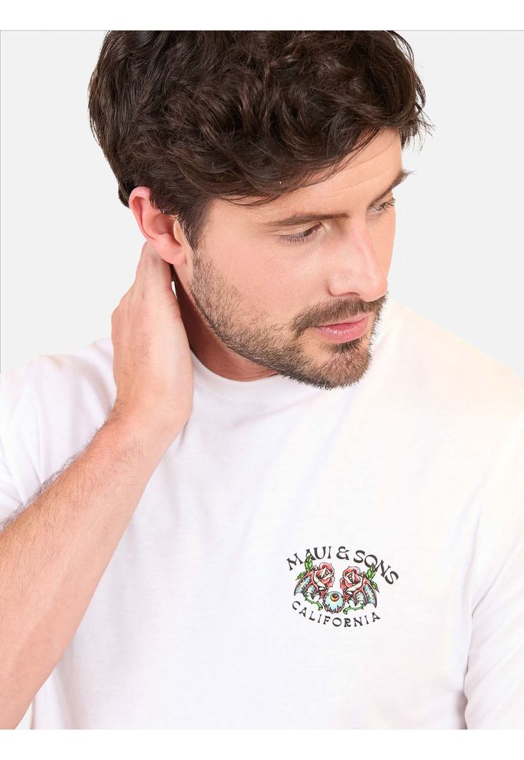Polera MC Golden Serenade Blanco Hombre Maui And Sons-2