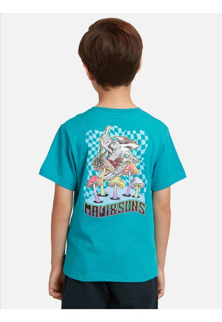 Polera Mushroom World Niño Celeste Maui And Sons-1