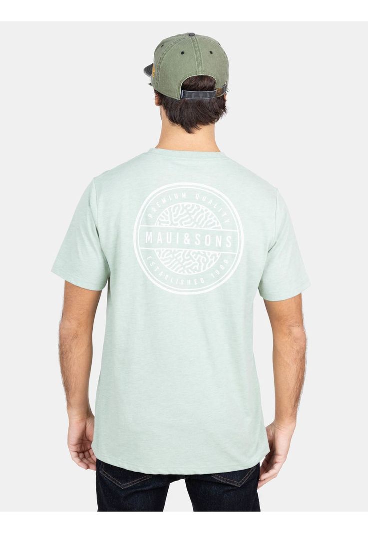 Polera MC Ocean Mu Verde Hombre Maui And Sons-1