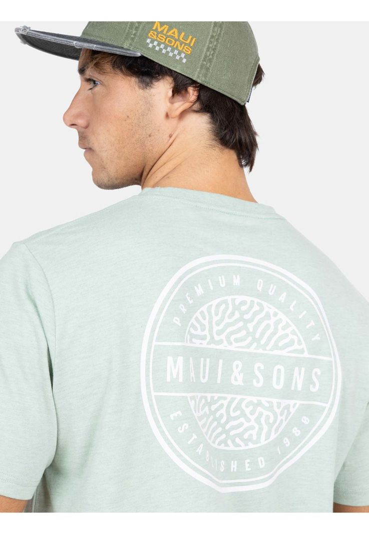 Polera MC Ocean Mu Verde Hombre Maui And Sons-3