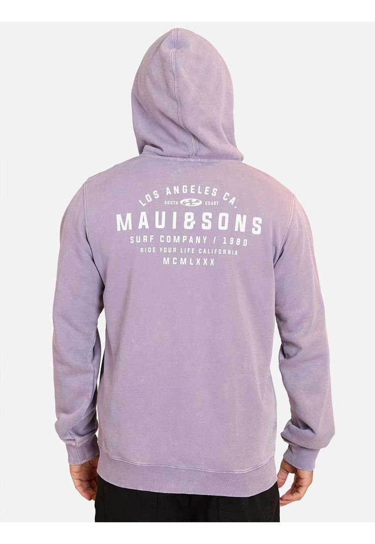 Poleron FZ Owen Morado Hombre Maui and Sons-1