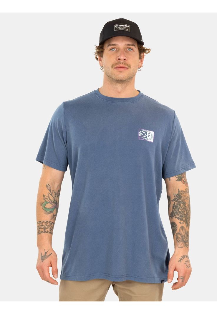 Polera MC Tribe Mark Azul Hombre Maui And Sons-0