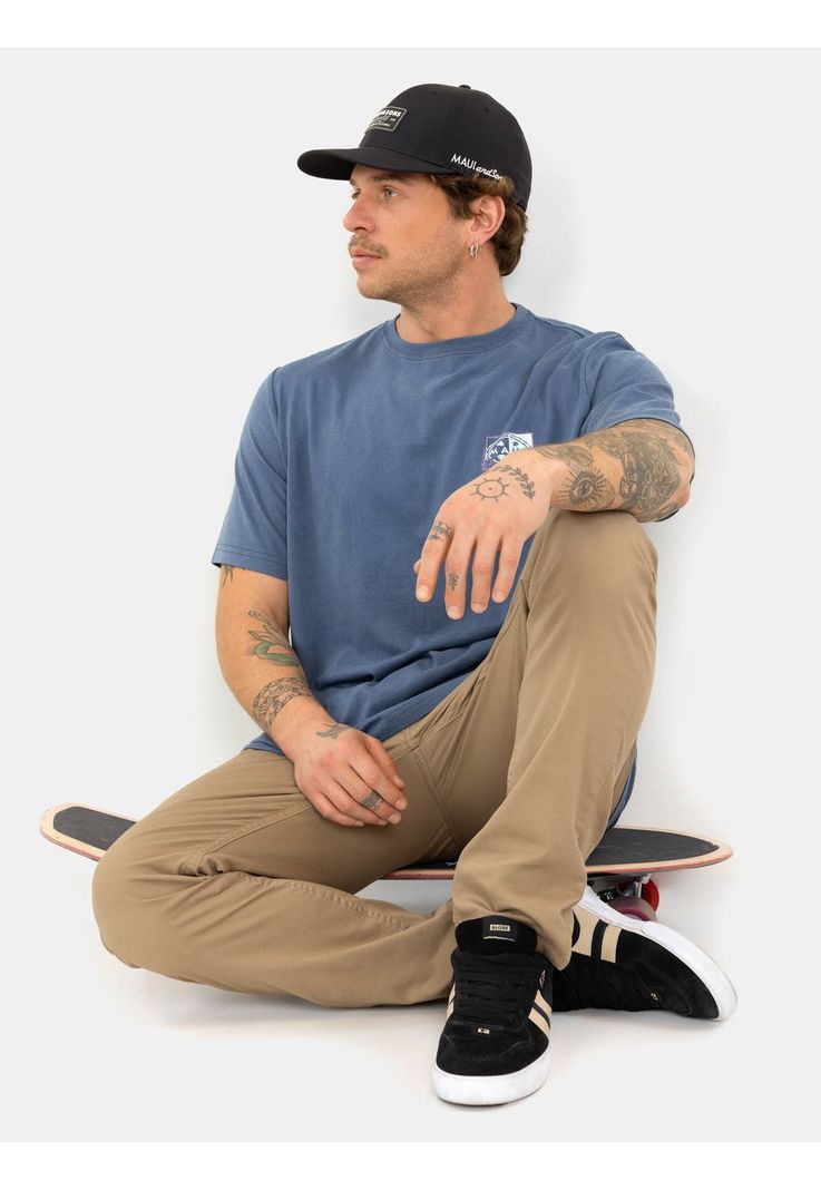Polera MC Tribe Mark Azul Hombre Maui And Sons-2
