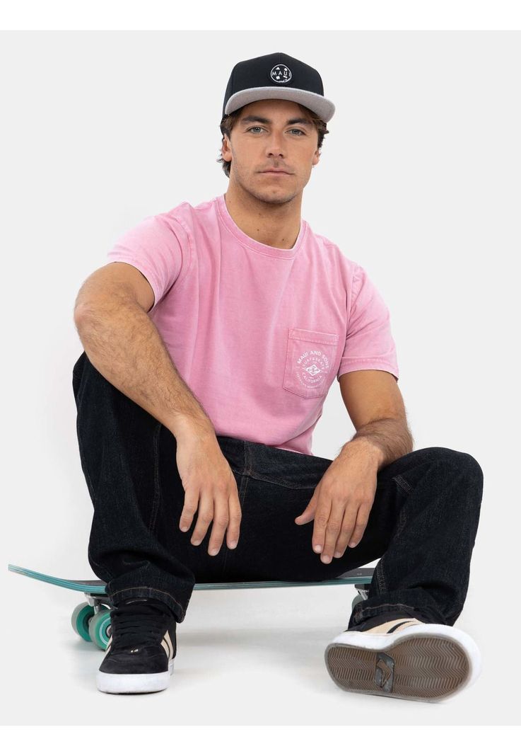 Polera MC Pigm Stry Rosado Hombre Maui And Sons-2