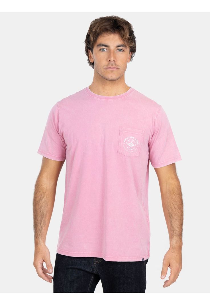 Polera MC Pigm Stry Rosado Hombre Maui And Sons-0