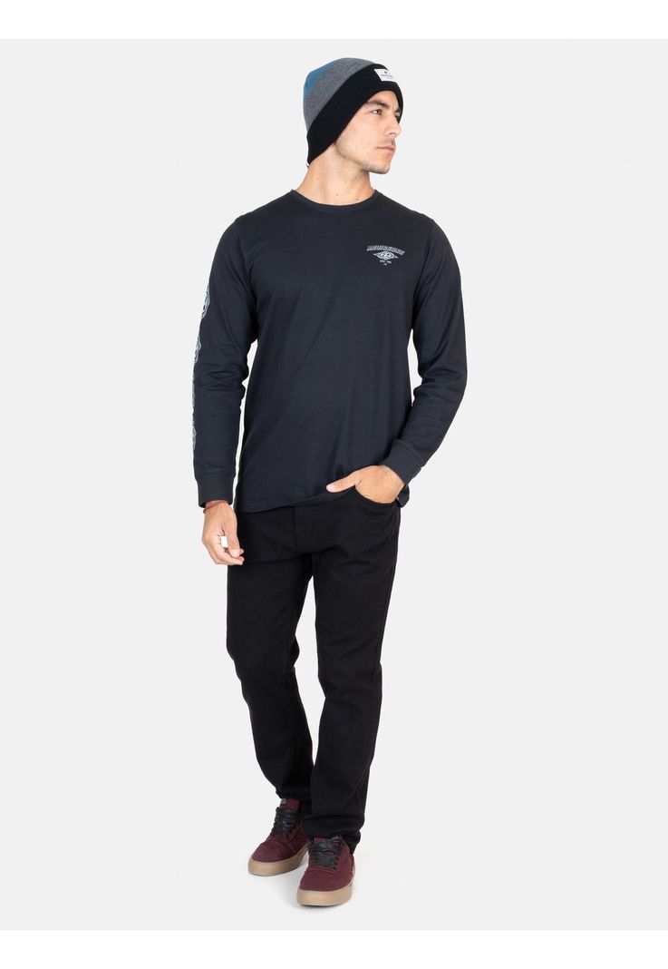 Polera ML Lagoon Negro Hombre Maui And Sons-3