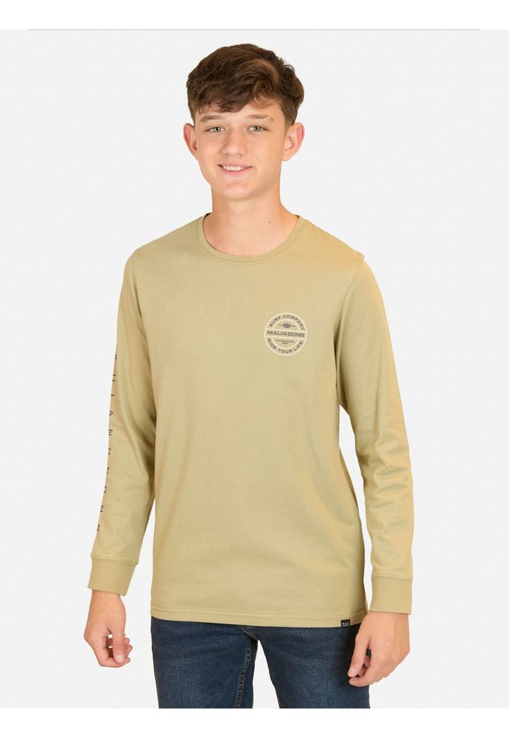 Polera ML Tiki Sunset Café Infantil Maui And Sons-0