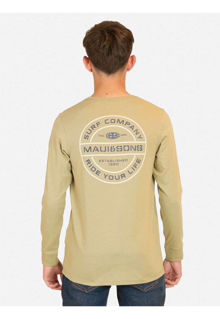 Polera ML Tiki Sunset Café Infantil Maui And Sons-1