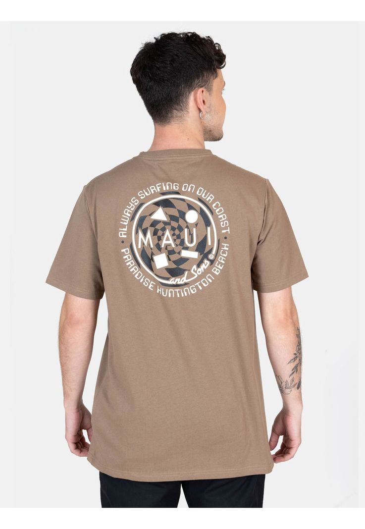 Polera MC Energy Café Hombre Maui And Sons-1