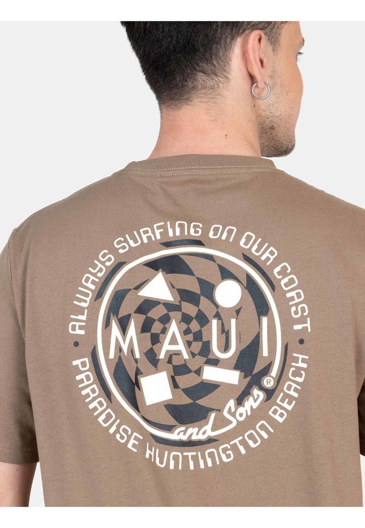 Polera MC Energy Café Hombre Maui And Sons-2