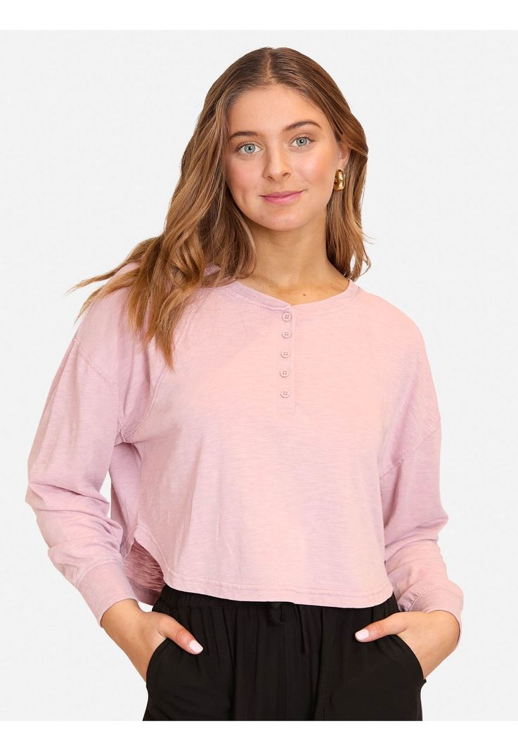 Polera ML Good Life Rosado Mujer Maui And Sons-0