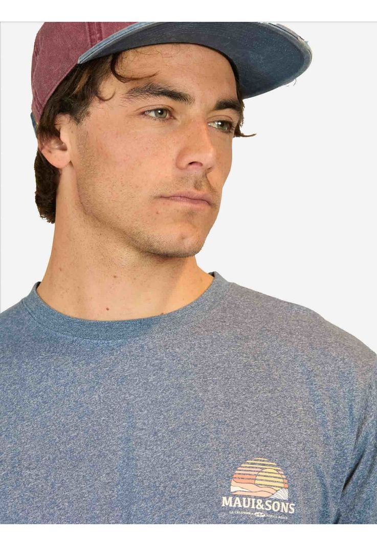 Polera MC Surf Company Azul Hombre Maui And Sons-2