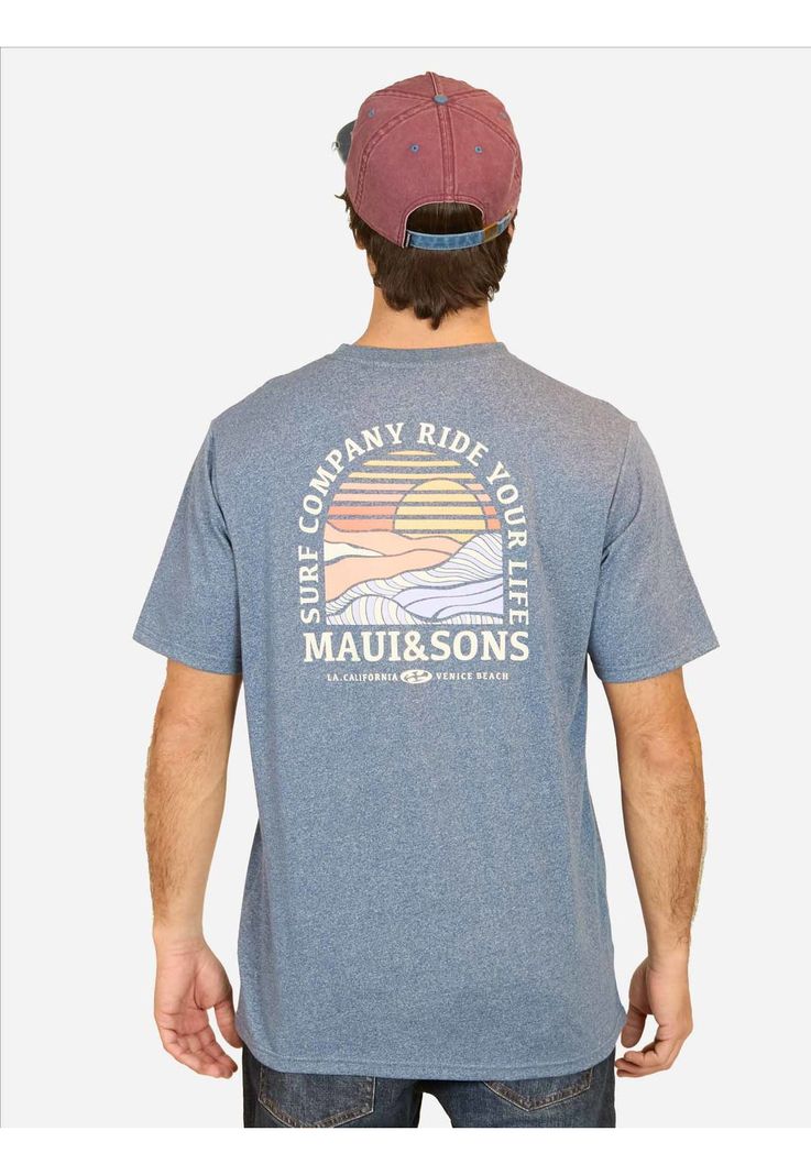 Polera MC Surf Company Azul Hombre Maui And Sons-1