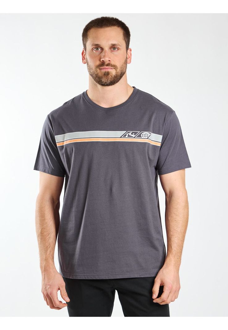 Polera MC Swell Gris Hombre Rusty