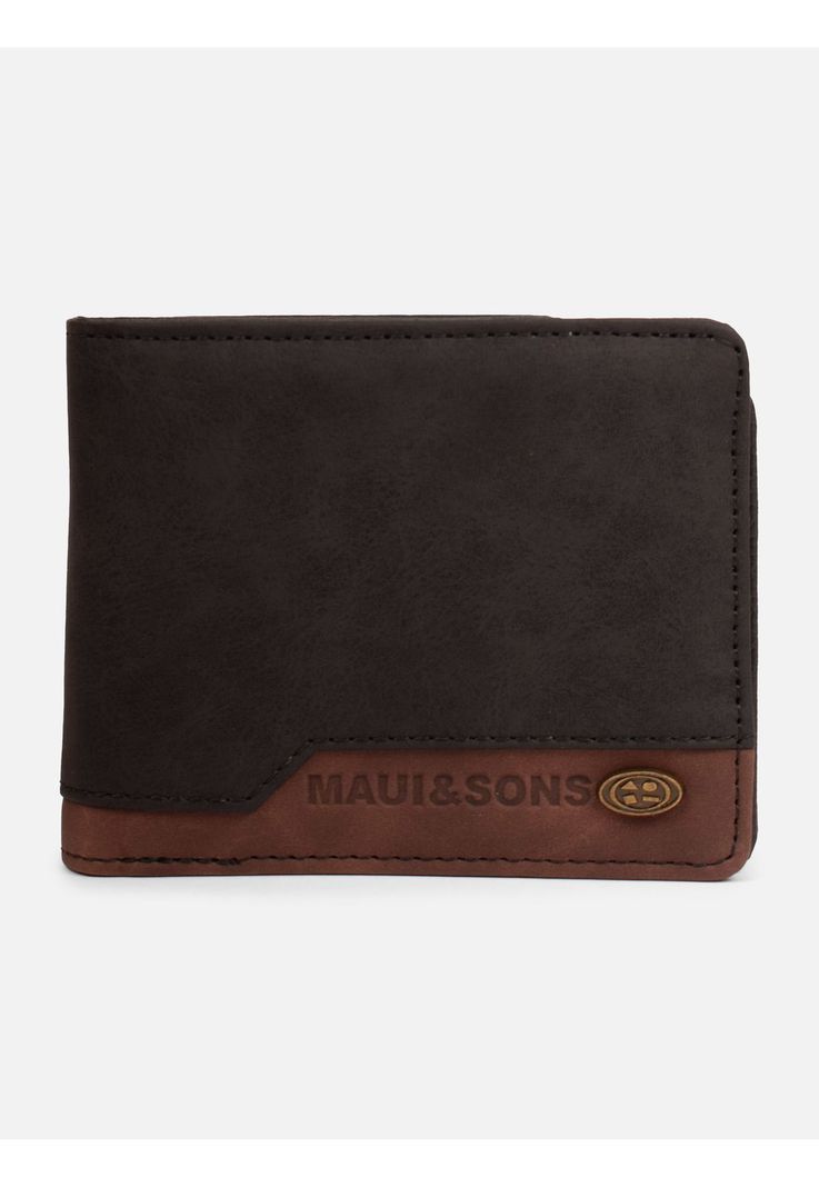 Billetera retro  Negro Hombre Maui And Sons-0