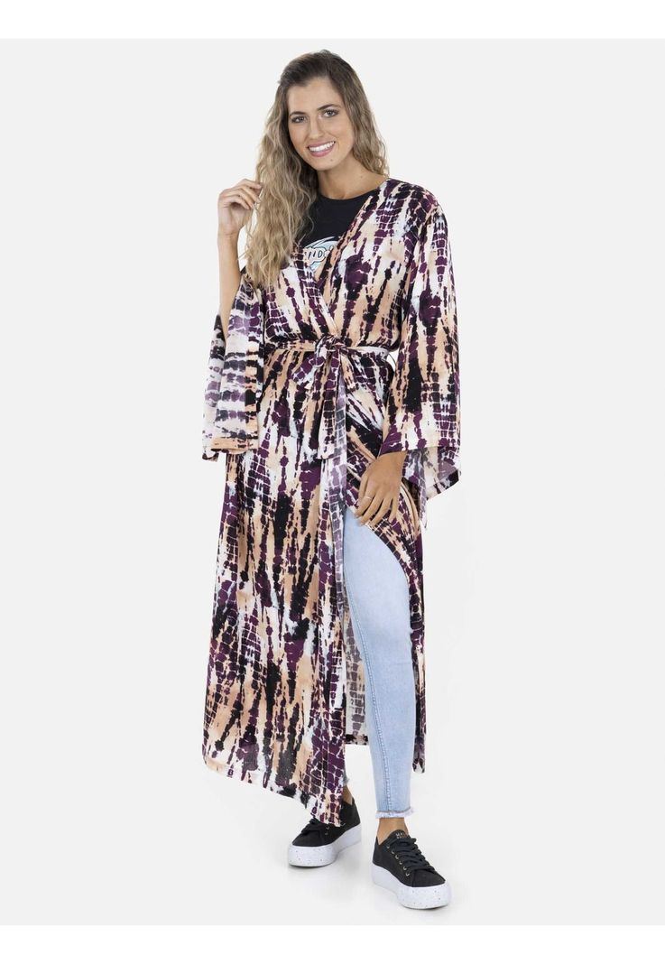Blusa WATERFALL KIMONO Mujer Multicolor Maui and Sons-0