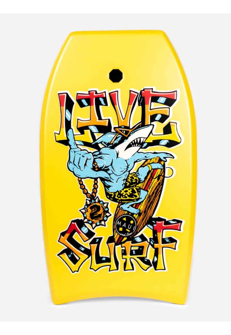 Bodyboard Livesurf Amarillo Infantil Maui and sons-0