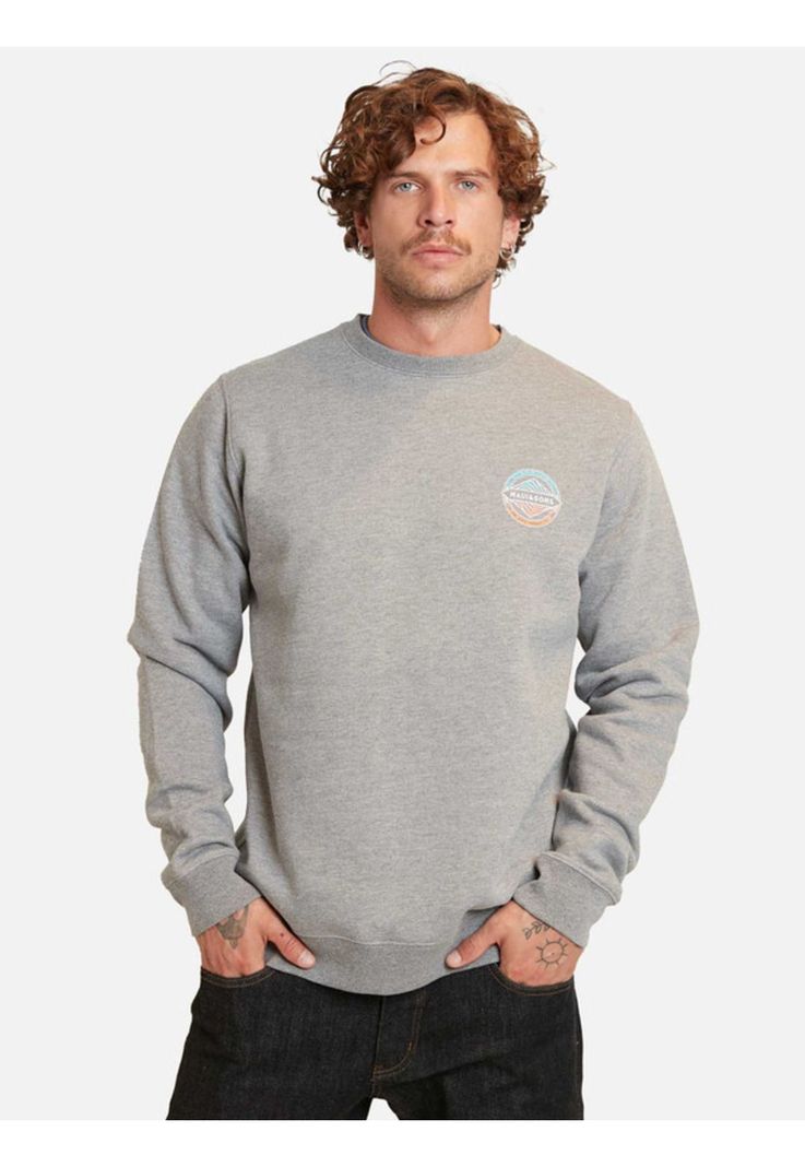 Poleron Surf And Skate Company Crew Gris Maui And Sons-0