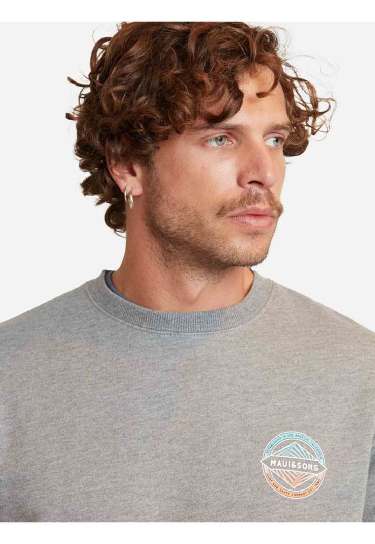 Poleron Surf And Skate Company Crew Gris Maui And Sons-2