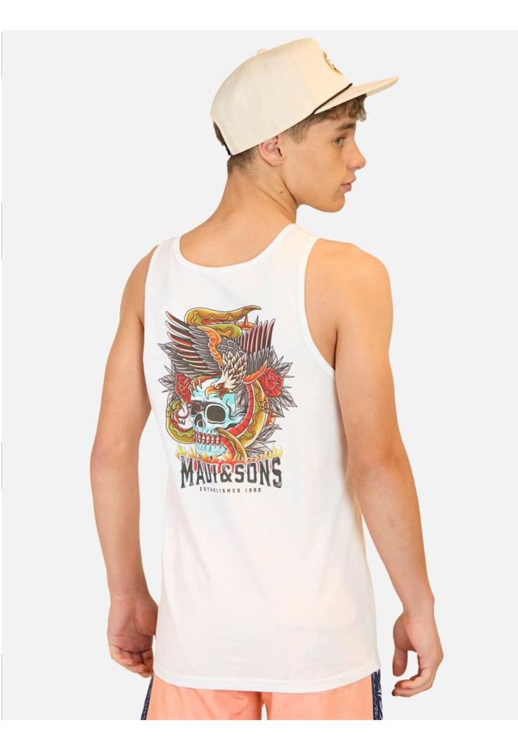 Polera S/M Kalaka Blanco Infantil Maui And Sons-1